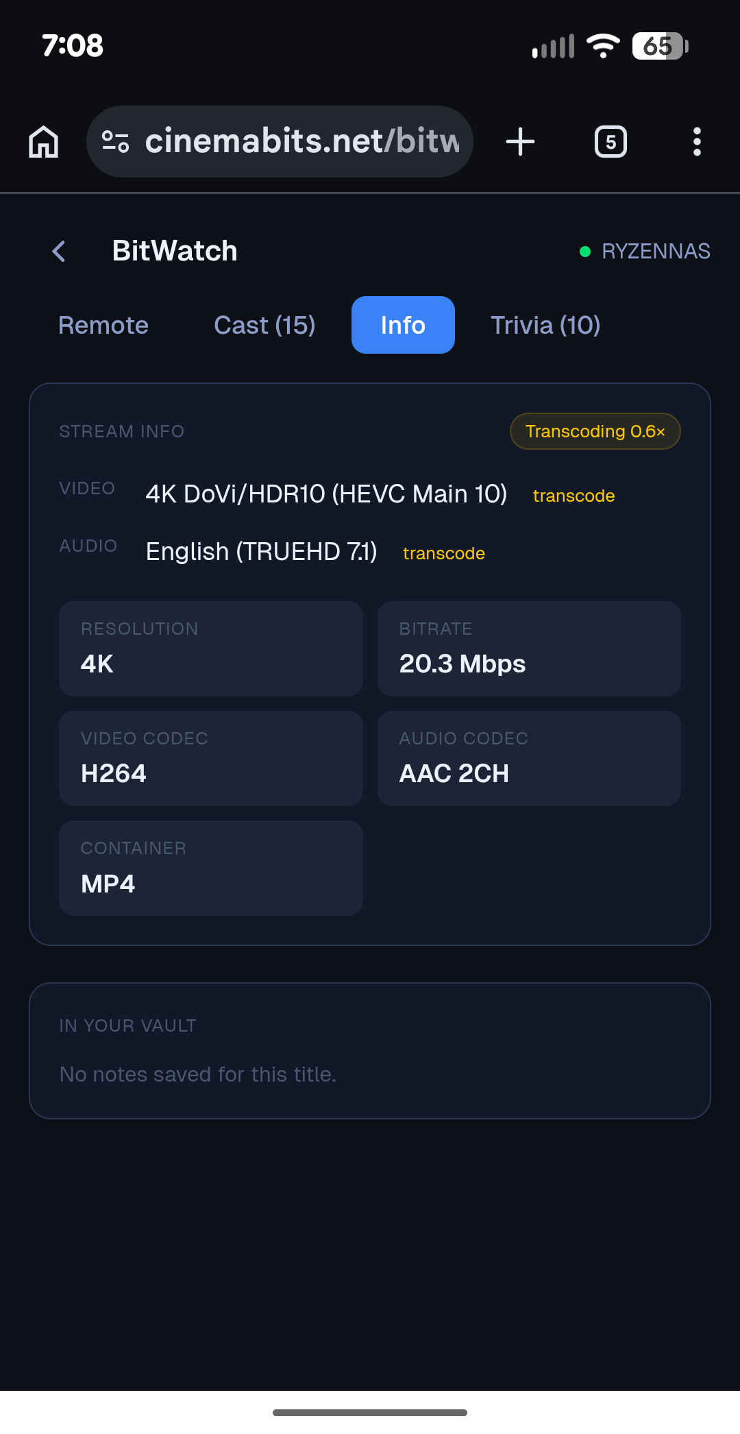 BitWatch screen 3